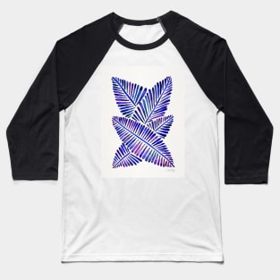 Indigo Banana Leaves Baseball T-Shirt